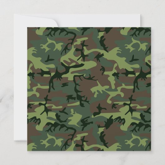 Camouflage Camo Green Brown Pattern (Achterkant)