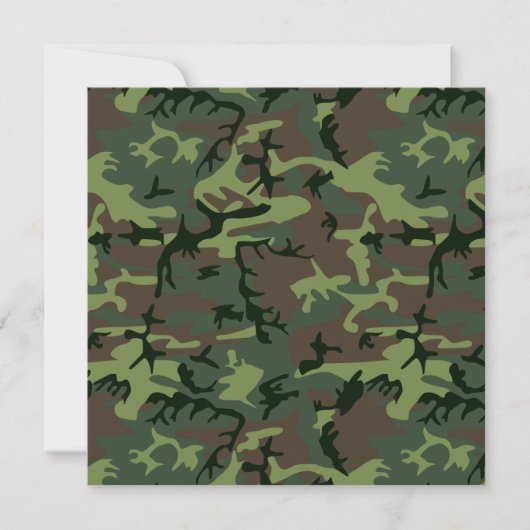 Camouflage Camo Green Brown Pattern (Voorkant)