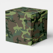 Camouflage Camo Green Brown Pattern Bedankdoosjes (Achterkant)
