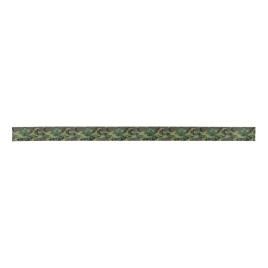 Camouflage Camo Green Brown Pattern Lint (Voorkant)