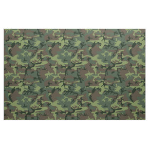 Camouflage Camo Green Brown Pattern Stof