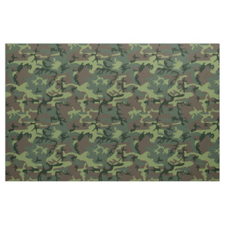 Camouflage Camo Green Brown Pattern Stof