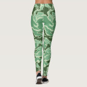 Camouflage Camo groen geel Leggings (Achterkant)