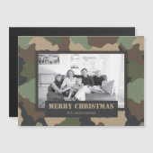 Camouflage Camo Militaire Photo Magnet (Devant / Derrière)