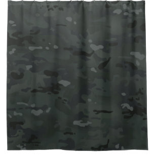 Camouflage Camo Pattern Night Colors Douchegordijn
