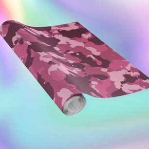 Camouflage Camo Roze Militair Cadeaupapier
