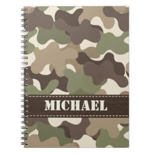 Camouflage Camo Spiral Notebook Journal Notitieboek