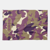 Camouflage camo violet vert cuisine serviette (Horizontal)