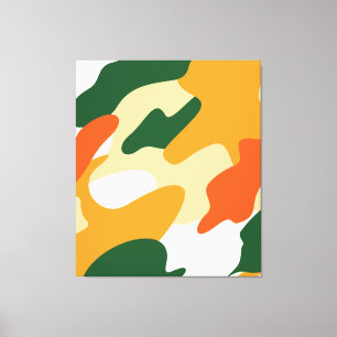 camouflage canvas afdruk