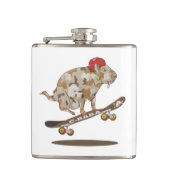 Camouflage Capybara Skateboarding Heupfles (Voorkant)