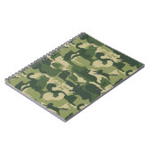 Camouflage Cats Pattern Army Green Kitty Cats Camo Notitieboek (Linkerzijde)
