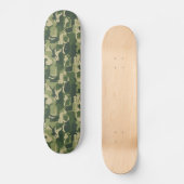 Camouflage Cats Pattern Army Green Kitty Cats Camo Skateboard (Voorkant)