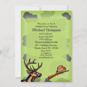 Camouflage Chasseur de cerfs Invitation d'annivers (Devant)