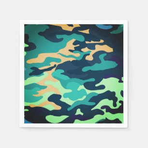 Camouflage cocktailservet servet