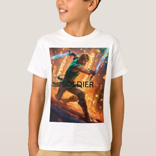 Camouflage Cool: Kinderen T-shirt (Voorkant)