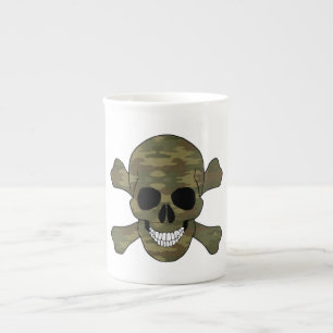 Camouflage Crâne Et Traverses Mug