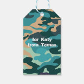 Camouflage Custom Gift Label Cadeaulabel (Voorkant)