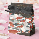 Camouflage d'automne robuste Ballotins personnalis<br><div class="desc">Célébrez la saison avec ce ballotin de camouflage d'automne brun. Idéal pour les mariages rustiques,  les festivals d'automne,  les excursions en camping et les fêtes à thème de l'armée. Personnalisez et remplissez avec du pop-corn,  des noix ou des bonbons pour offrir à vos invités un délice de saison.</div>