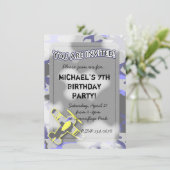 Camouflage d'avion Invitation d'anniversaire (Debout devant)