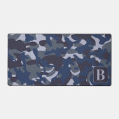 Camouflage de la marine Monogramme Personnalisé (Recto)