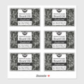 Camouflage de nuit Étiquettes d'huile de barbe ave (Feuille)