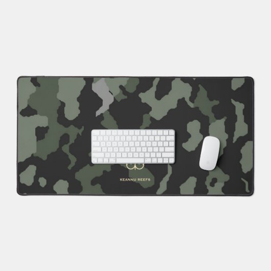 Camouflage de pêcheurs de Monogramme moderne (Clavier et souris)