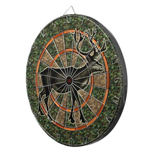 Camouflage Deer Hunter Dartbord (Voorkant Rechts)