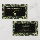 Camouflage Deer Outdoor Visitekaartje (Voorkant / Achterkant)