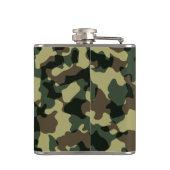 Camouflage Design Top Hip Camo Whiskey Heupfles (Achterkant)