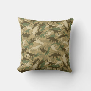 Camouflage Dinosaur Coussin d'impression