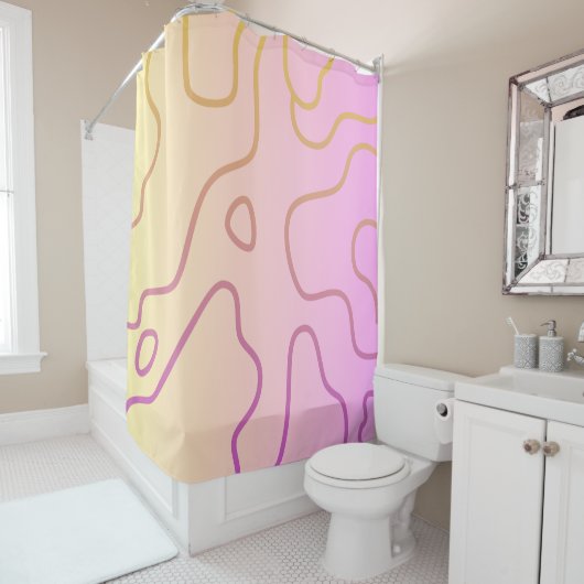 camouflage douchegordijn (In situ)