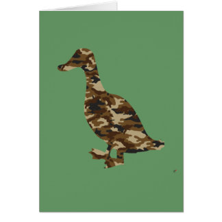 Camouflage Duck Silhouette