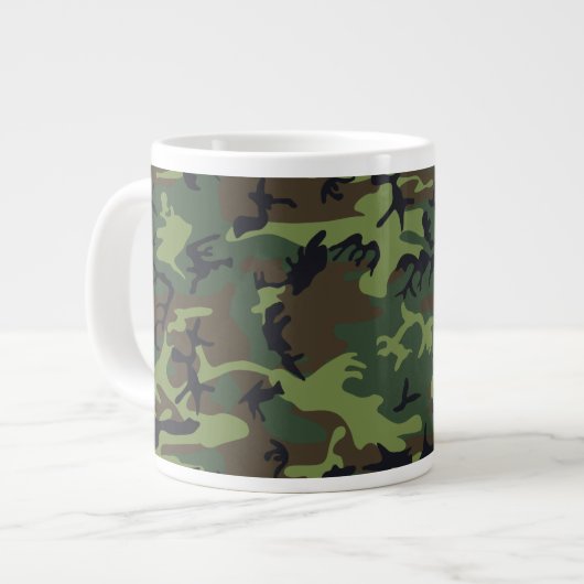 Camouflage Extra Grote Beker (Voorkant links)
