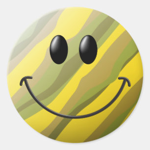 Camouflage Face Ronde Sticker