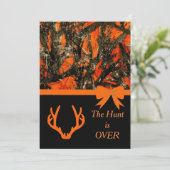 Camouflage Faire-part de mariage avec cornes de ce (Debout devant)