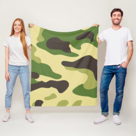 Camouflage Fleece Deken