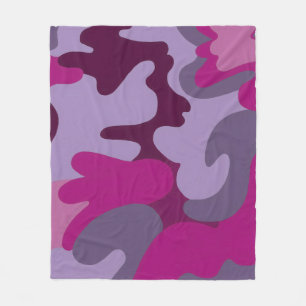 Camouflage fleece deken