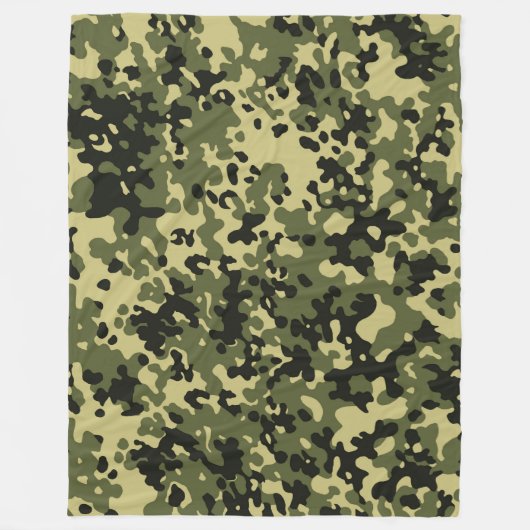 Camouflage Fleece Deken (Voorkant)