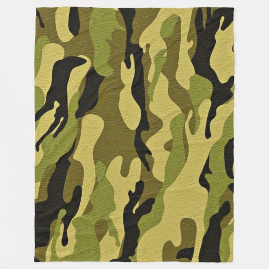 camouflage fleece deken (Voorkant)