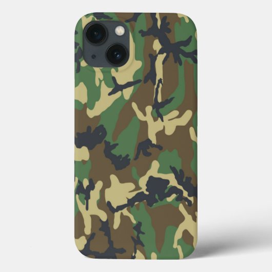 Camouflage forestier Iphone 6 Coque (Verso)
