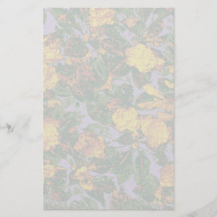 Camouflage gele bloem briefpapier