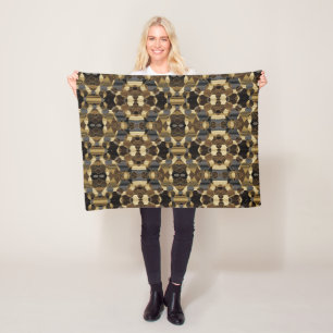 Camouflage geometrische mozaïekdeken fleece deken