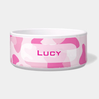 Camouflage | Gepersonaliseerde Dog Dish Voerbakje
