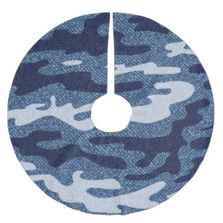 Camouflage gevlekte denim jeans patroon kerstboom rok