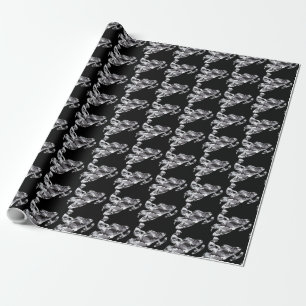 Camouflage Gray Snowmobile Cadeaupapier