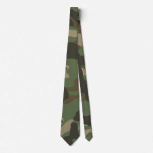 Camouflage Green Camo Army Pattern Stropdas