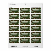 Camouflage Green & Dark Brown Return Address Label (Full Sheet)