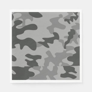 Camouflage Grijze Accessoires Servet