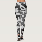 camouflage gris leggings de femme, leggings de spo (Dos)