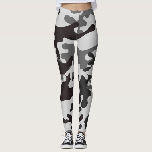 camouflage gris leggings de femme, leggings de spo (Devant)